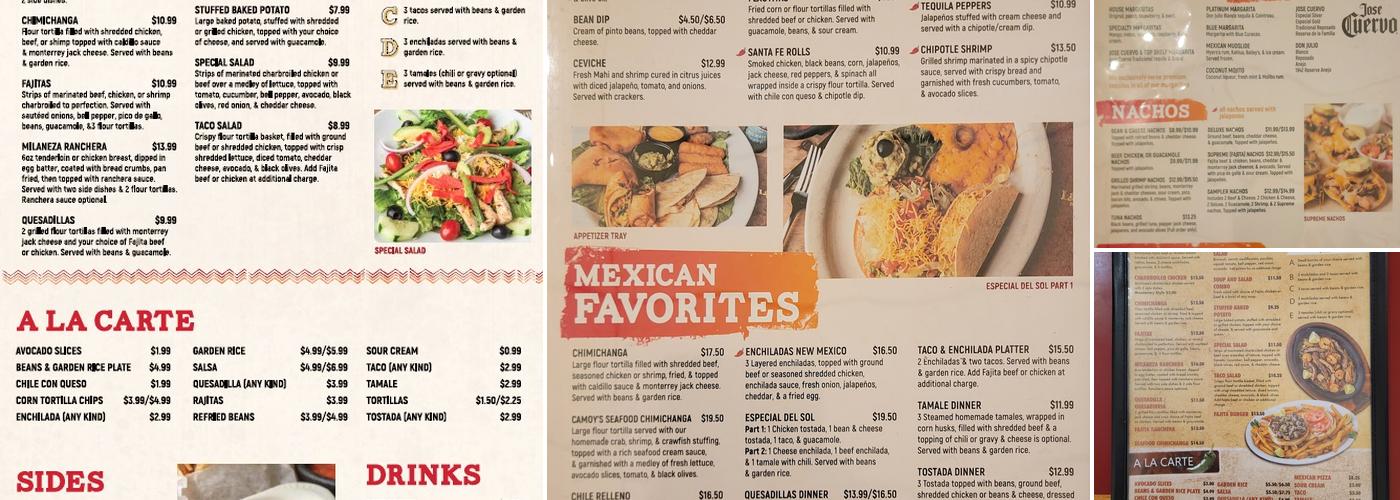 La Casa Del Sol - Houma Menu