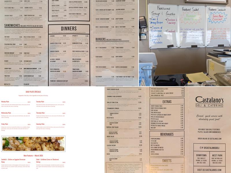 Castalano's Deli & Catering Menu