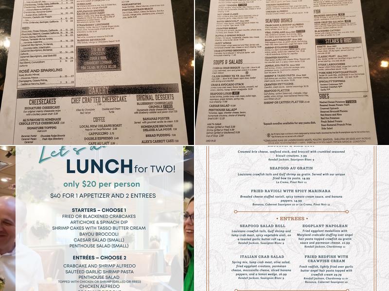 Copeland's of New Orleans Menu