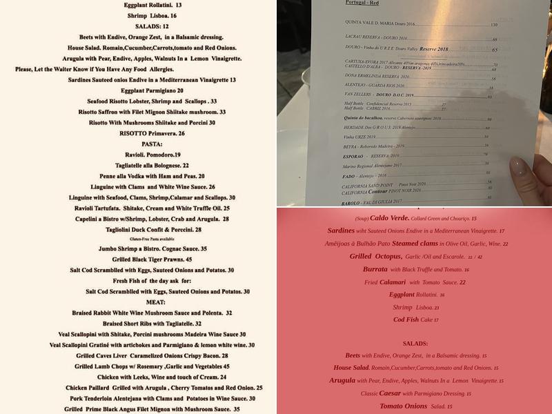 Bistro12 Menu