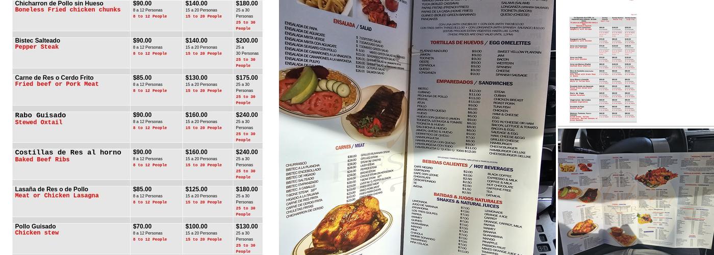 Malecon Menu