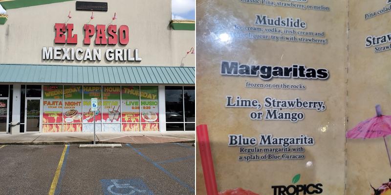 El Paso Mexican Grill - Luling Menu