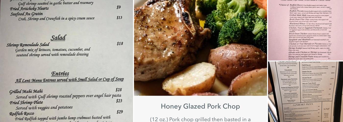 Brick Oven Cafe Menu