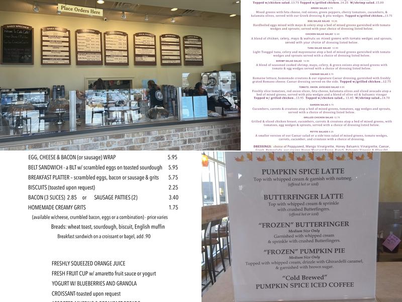 Caffe Caffe Menu