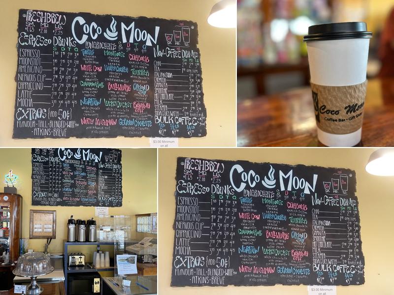 Coco Moon Coffee Bar Menu