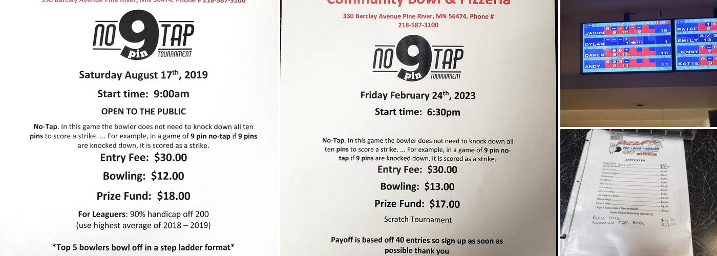 Community Bowl & Pizzeria Menu