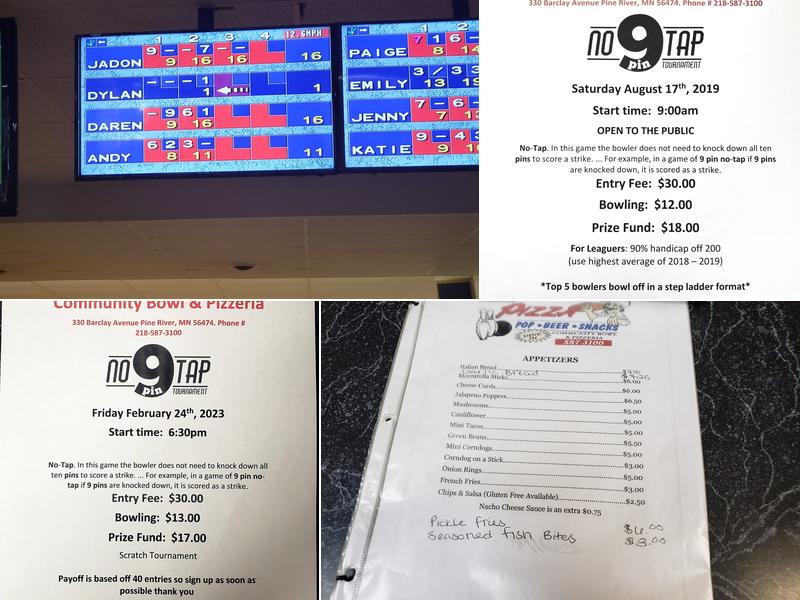 Community Bowl & Pizzeria Menu