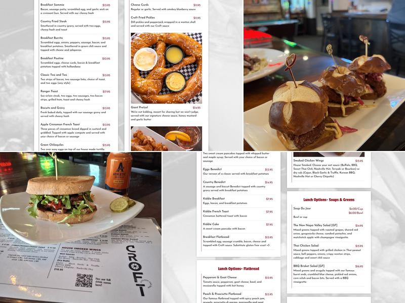 Croft Kitchen and Bar Menu