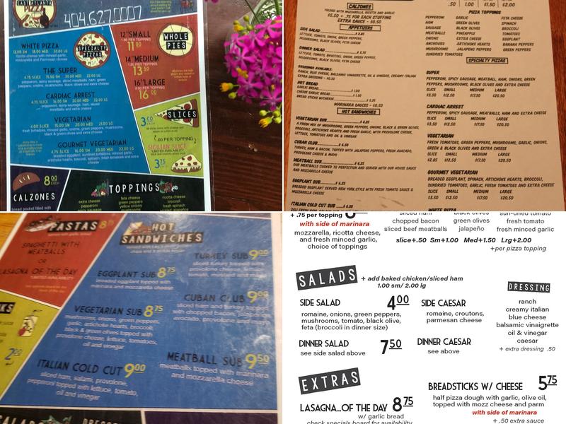 Grant Central Pizza East Menu