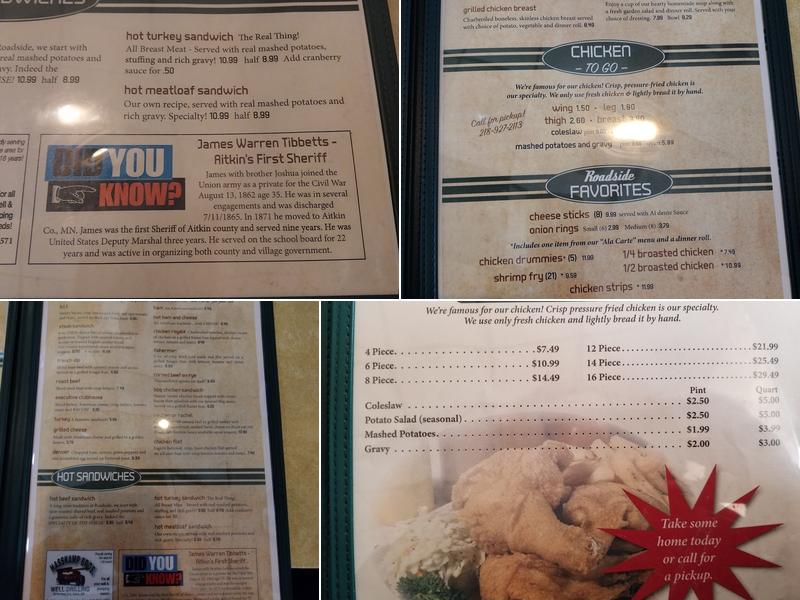 Roadside Restaurants Menu