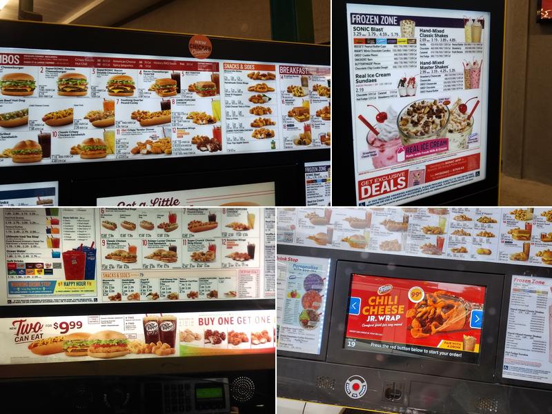 Sonic Drive-In Menu