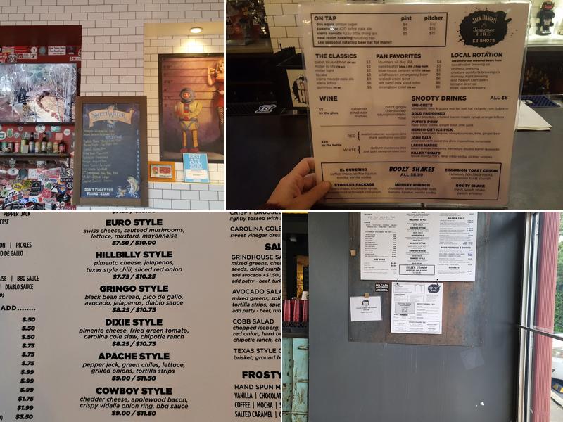 Grindhouse Killer Burgers Menu