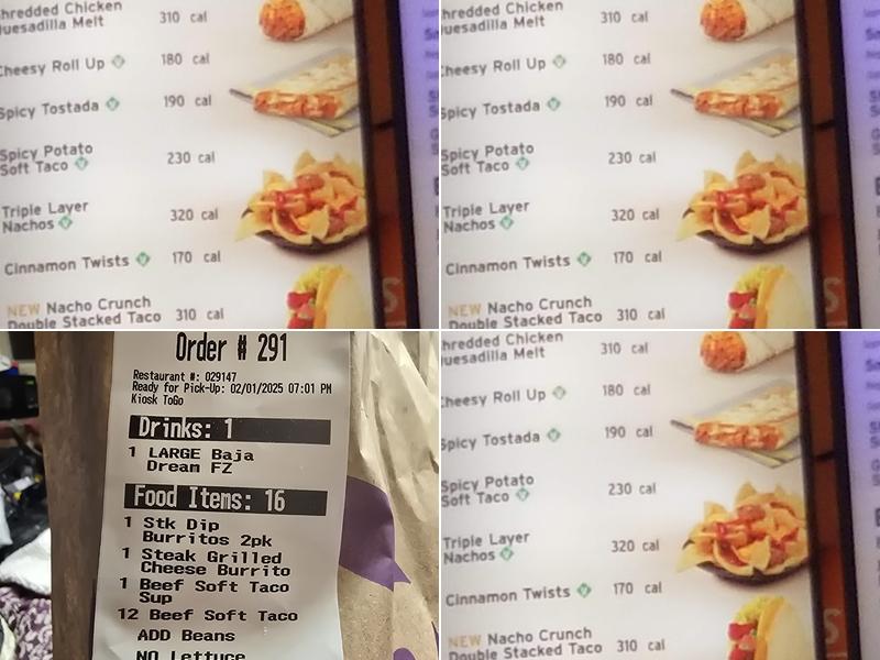 Taco Bell Menu
