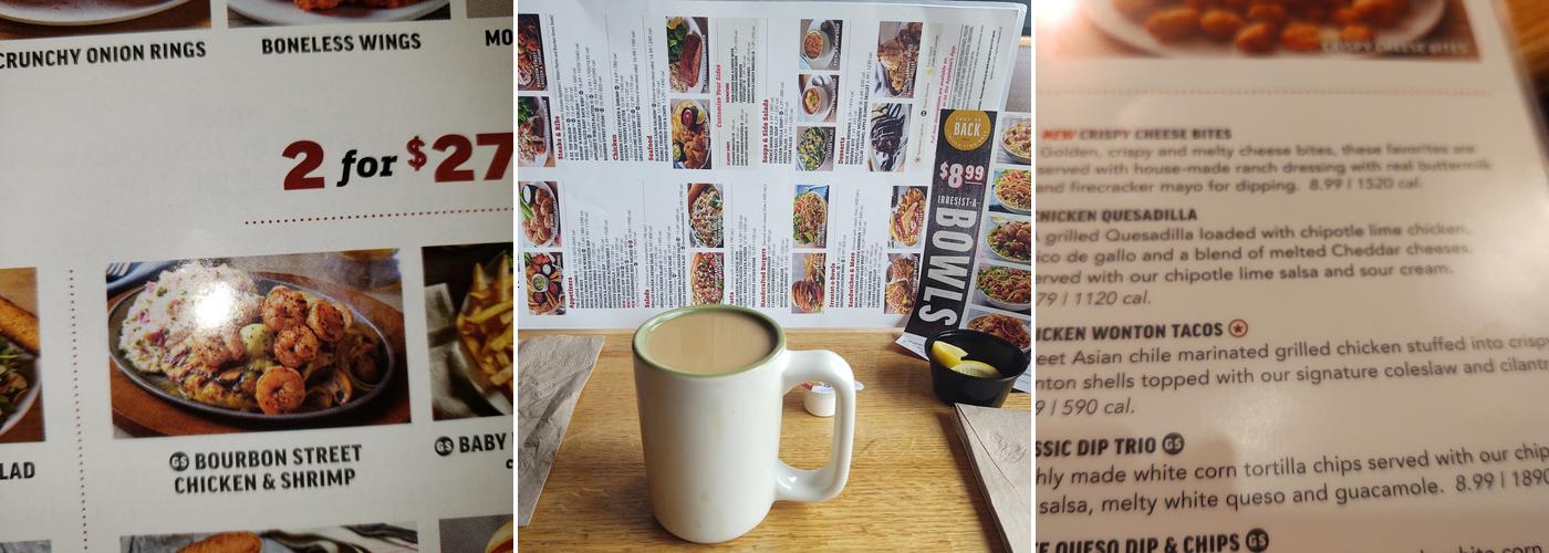 Applebee's Grill + Bar Menu