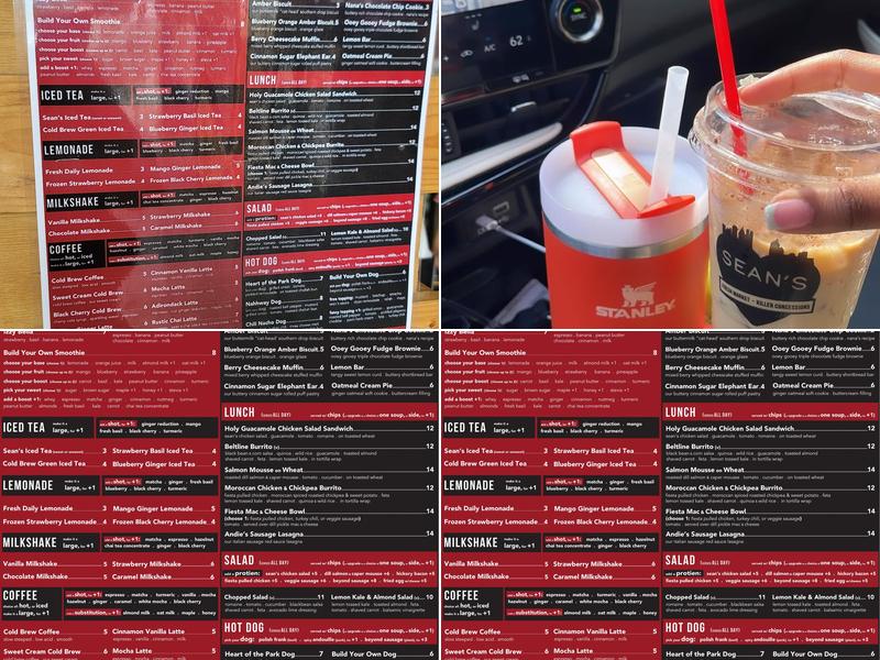 Sean's Harvest Market Menu