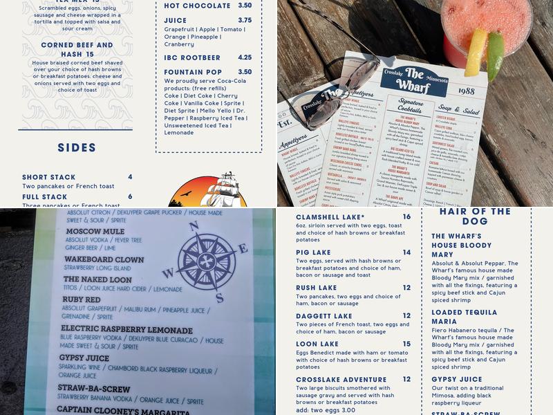 The Wharf Menu