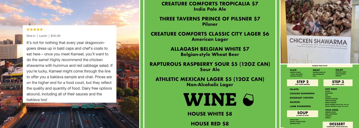 Aviva by Kameel Downtown Menu