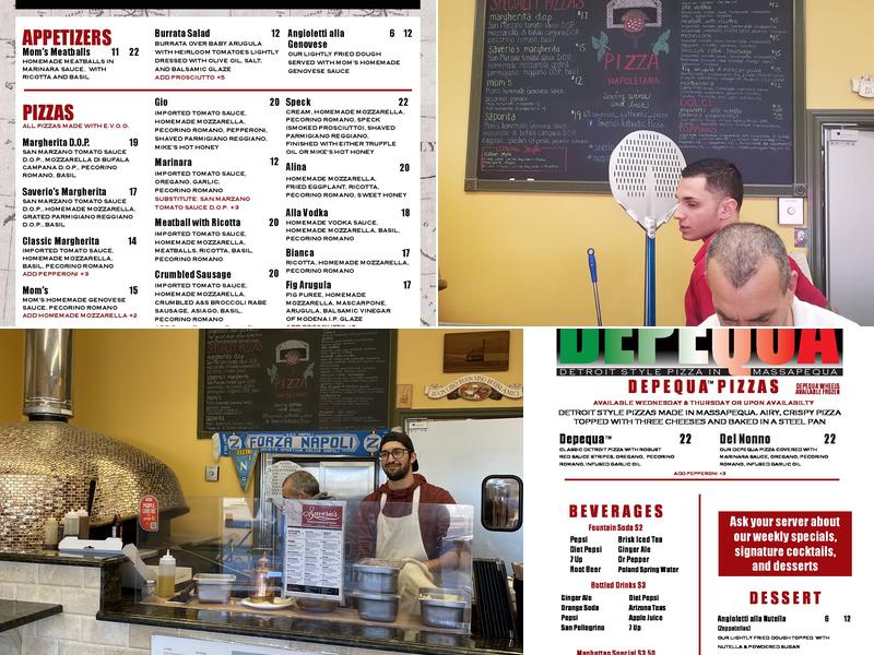 Saverio's Authentic Pizza Napoletana Menu