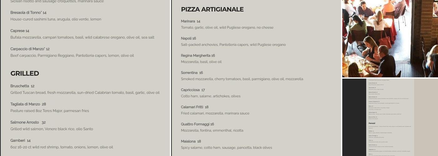 Fritti Menu