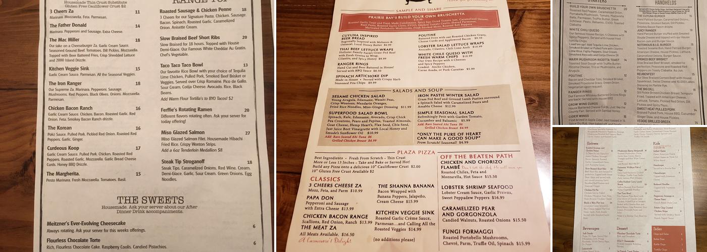 Iron Range Eatery Menu