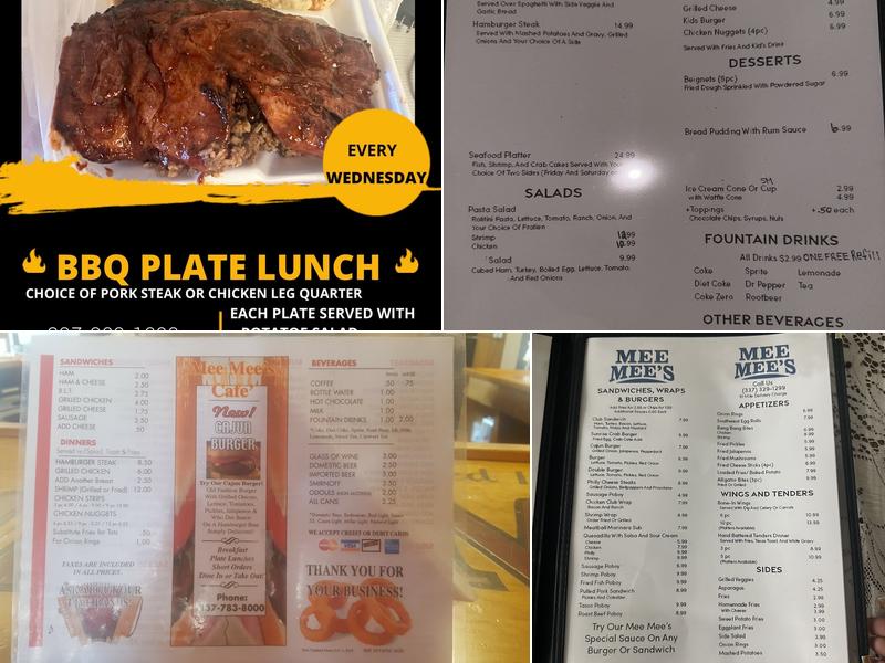 Mee Mee's Menu