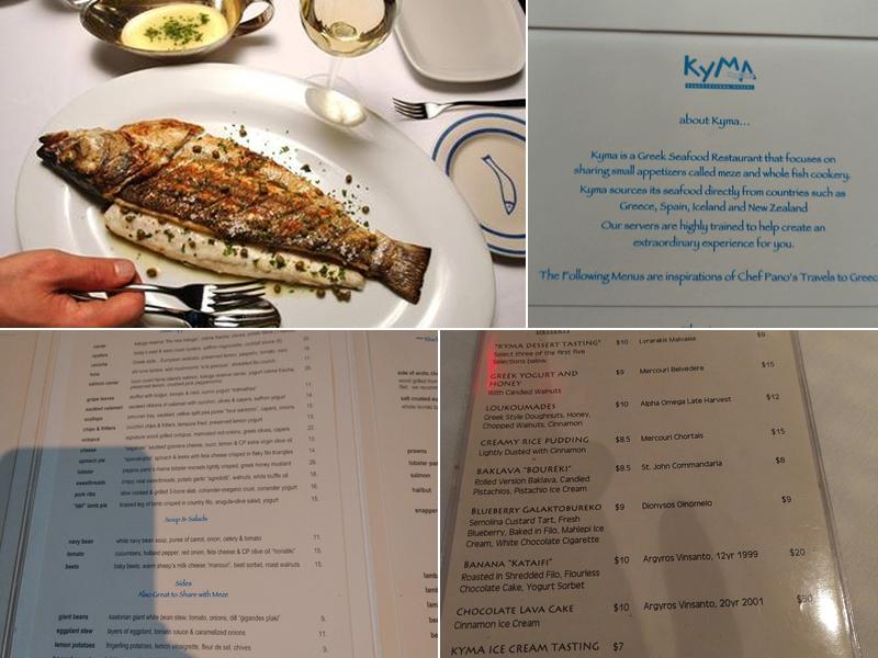 Kyma Menu