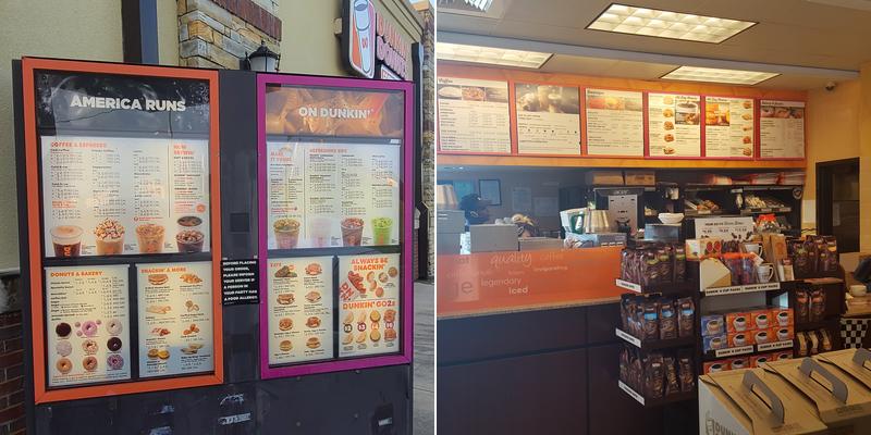 Dunkin' Menu