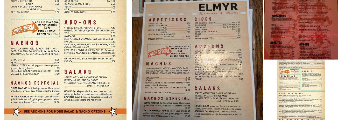 Elmyr Menu