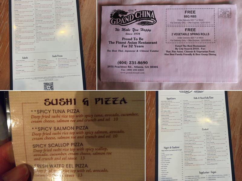 Grand China Menu