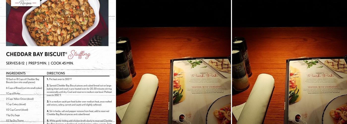 Red Lobster Menu