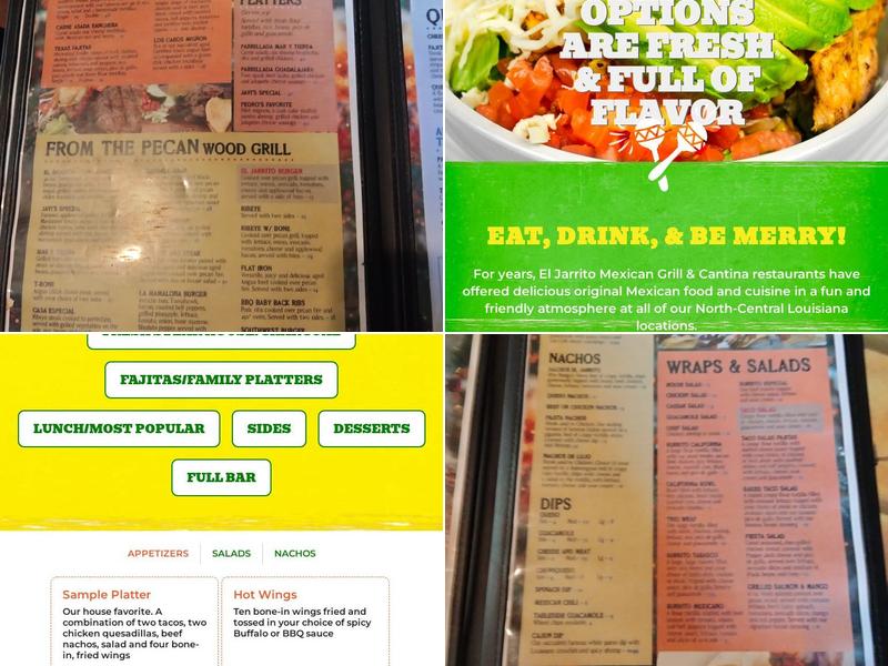 El Jarrito Menu
