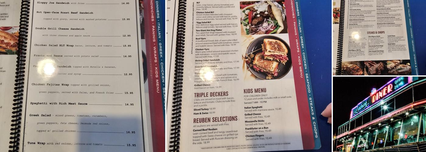 Landmark Diner Menu