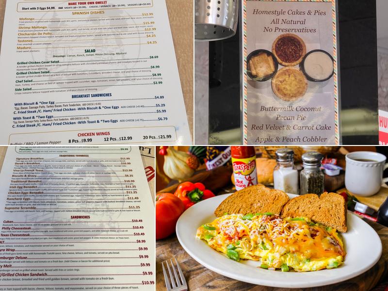 Derek‘s Cafe Menu