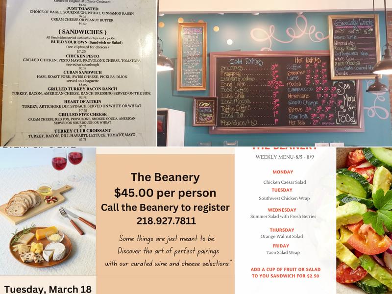 The Beanery Cafe and Roastery Menu