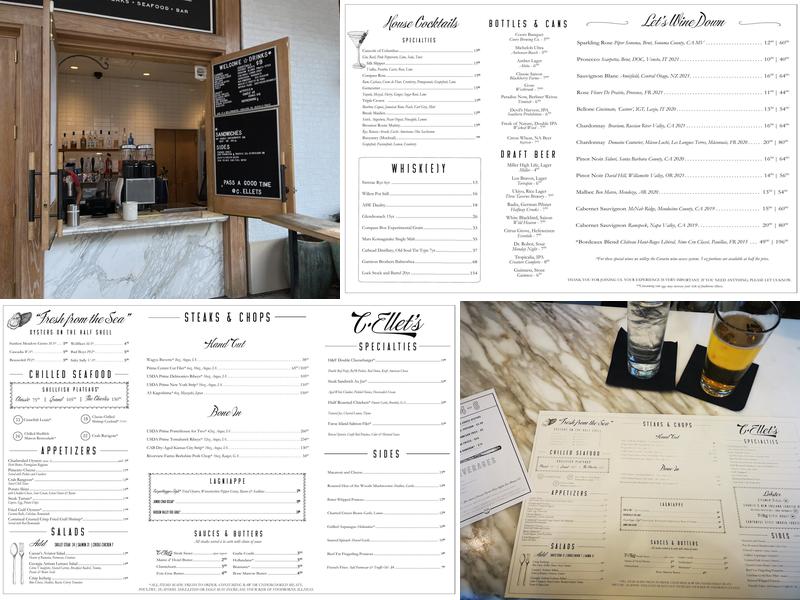 C. Ellet's Steakhouse Menu