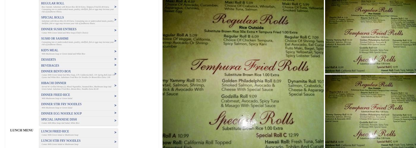 Yoiyoi Steak House and Sushi Menu