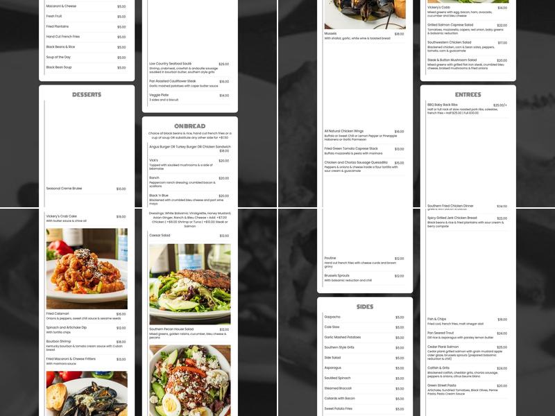 Vickery's Bar & Grill - Glenwood Park Menu