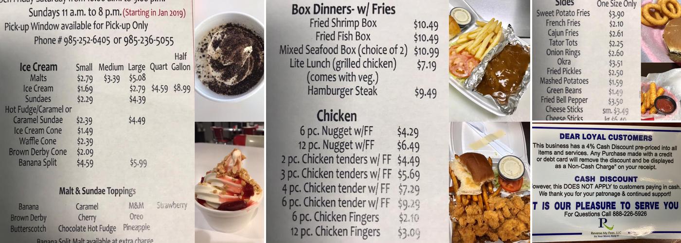 Buddy's Drive Inn Menu