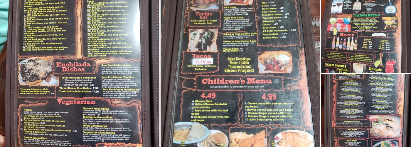 Los Parrilleros Menu