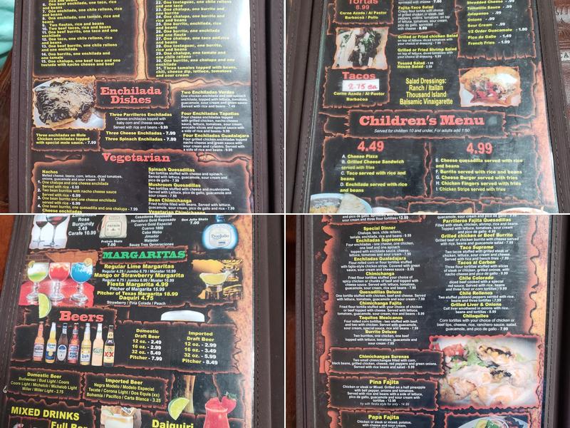 Los Parrilleros Menu