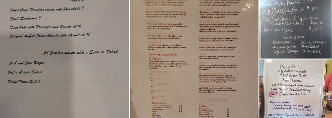 Cafe Bouchee Menu