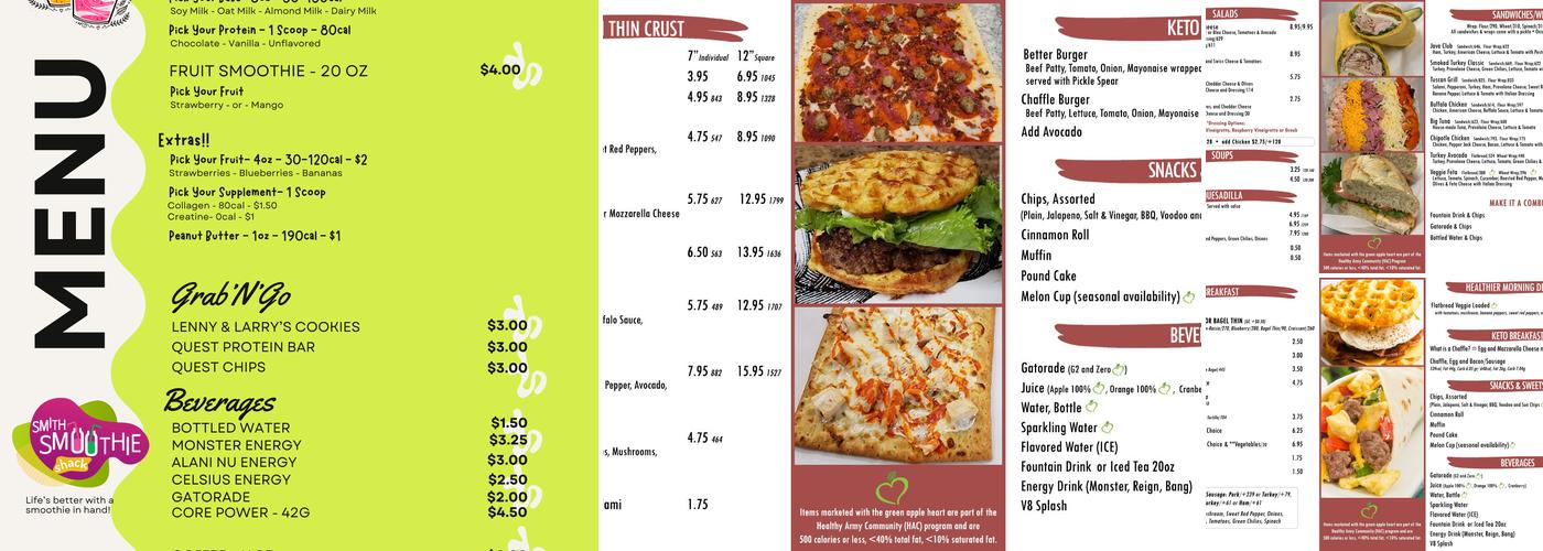 Java Café - Main Post Menu