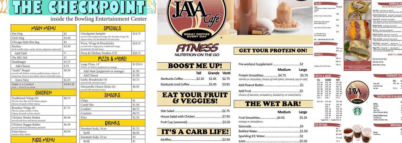 Java Café - Harmony Church Menu