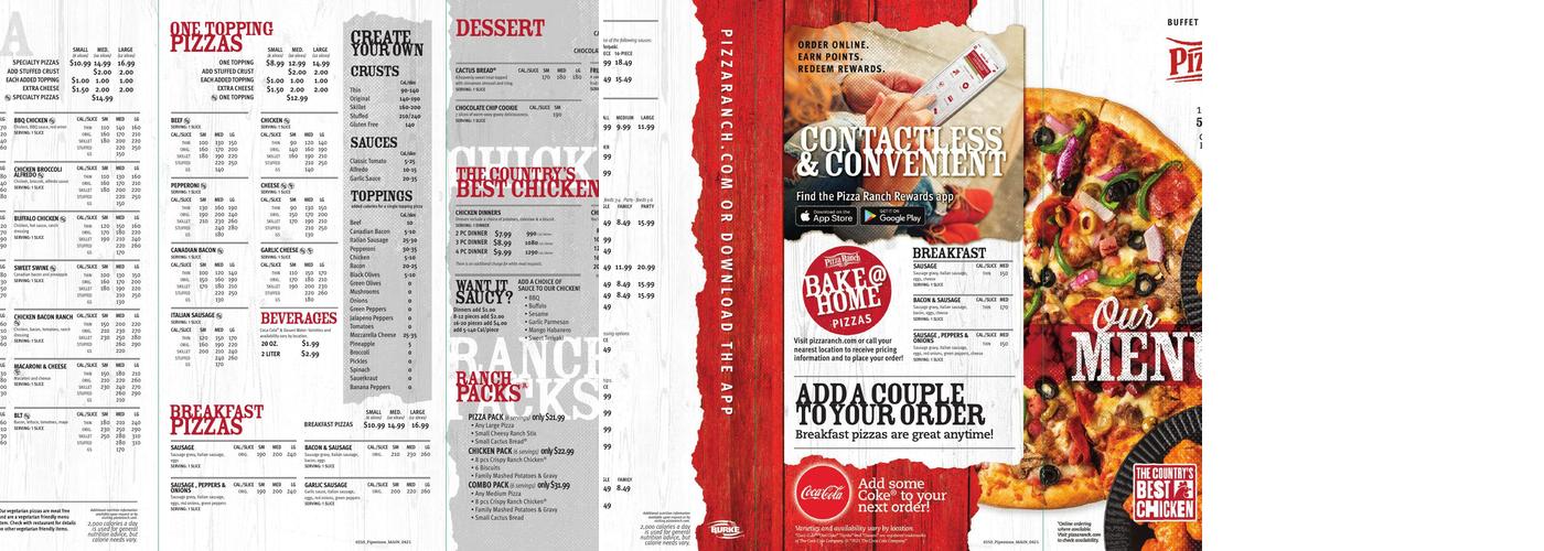 Pizza Ranch Menu