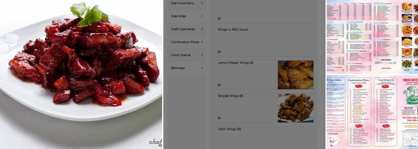 CHINA KITCHEN Menu