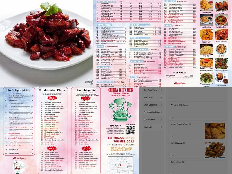 CHINA KITCHEN Menu