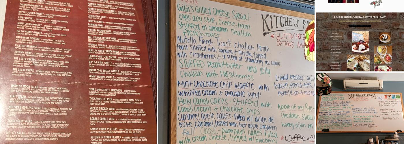 Strawberry Place Menu