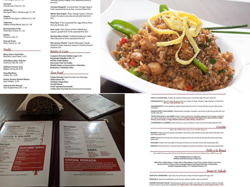 Maura's Kitchen Menu