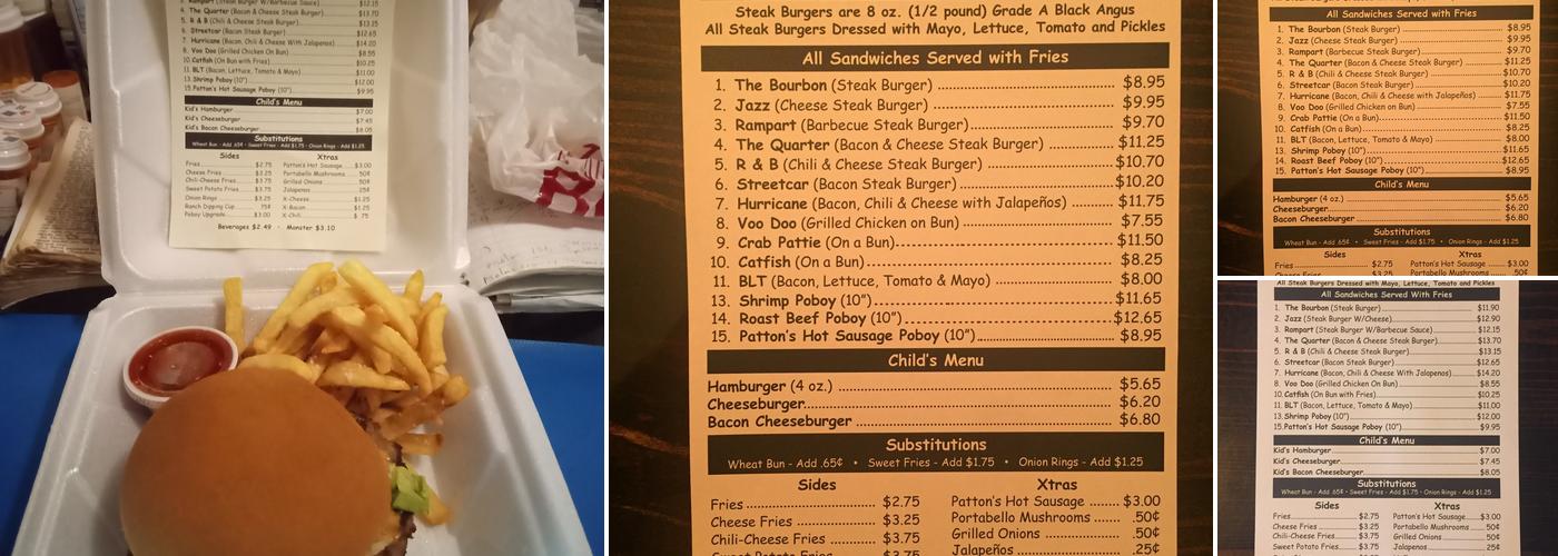 Anita's Smokin Steak Burgers Menu