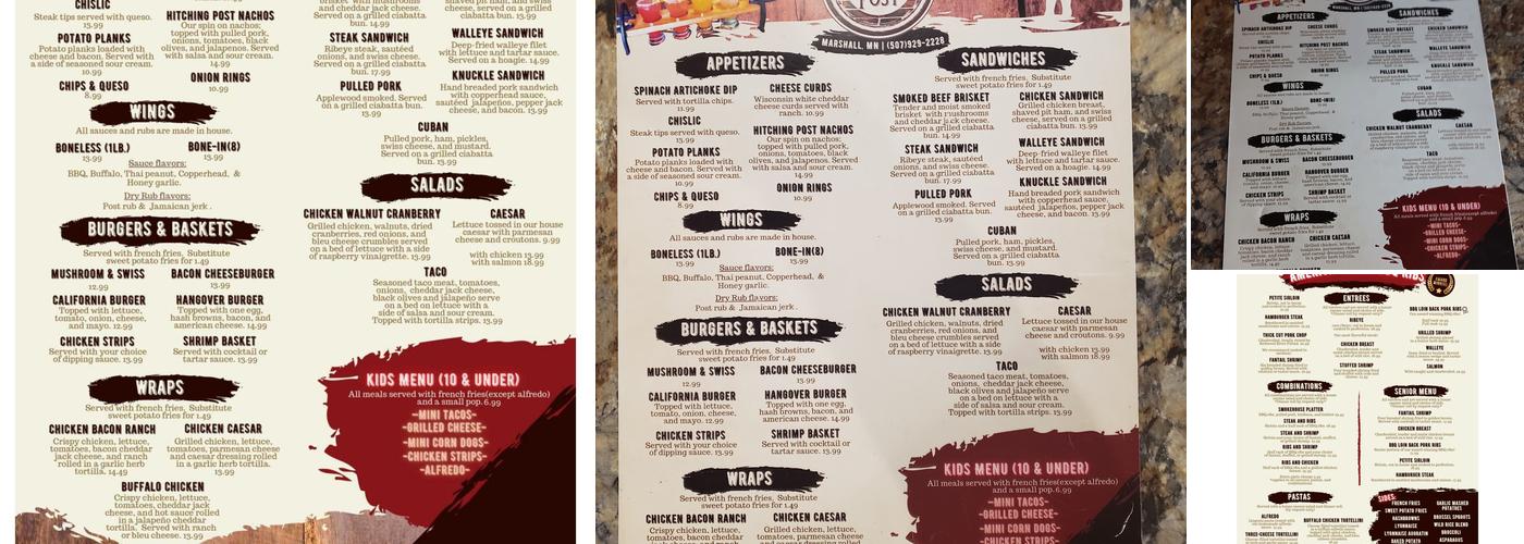 The Hitching Post Menu